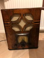 Vintage philips radio 638A notenhout, Ophalen, Gebruikt, Hout, Minder dan 50 cm