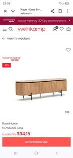 Kave Home Licia TV-Meubel, 150 tot 200 cm, Ophalen of Verzenden, Zo goed als nieuw, Metaal