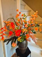 Groot zijde bloemstuk boeket met vaas / pot, Ophalen, Nieuw, Binnen