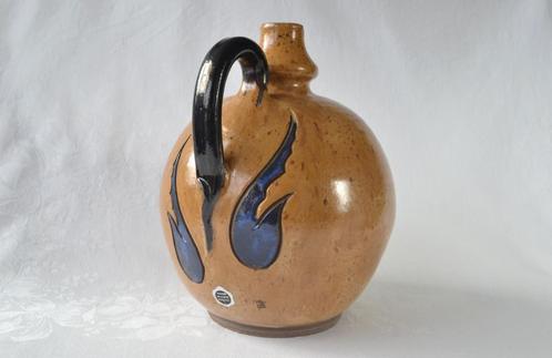 Bolvormige steengoed Kruik / Vaas – Grès de Bouffioulx 1960s, Antiek en Kunst, Antiek | Keramiek en Aardewerk, Ophalen of Verzenden