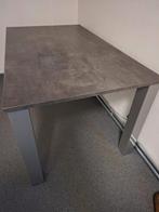 Keukentafel betonlook 150x90x77, Ophalen, 100 tot 150 cm, 50 tot 100 cm, Zo goed als nieuw