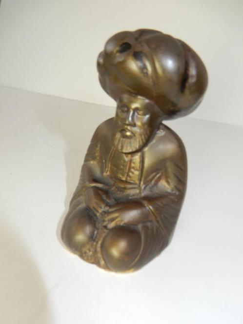 Bronzen Fakir India, Antiek en Kunst, Antiek | Koper en Brons, Brons, Ophalen of Verzenden
