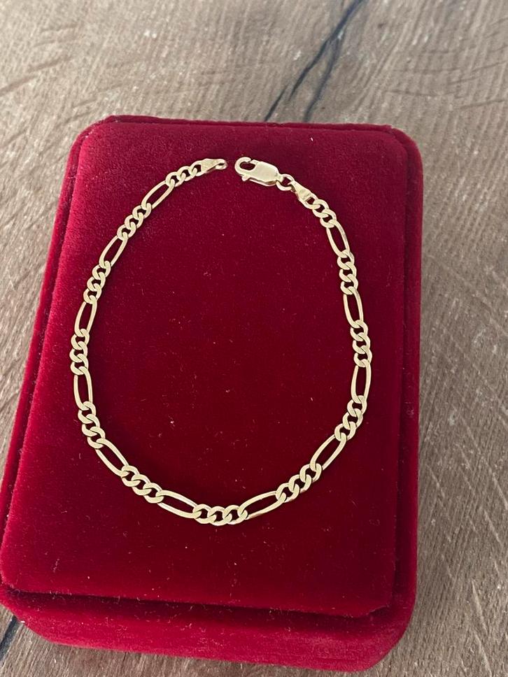 14 karaat (585) gouden armband, Sieraden, Tassen en Uiterlijk, Armbanden, Nieuw, Goud, Goud, Ophalen of Verzenden