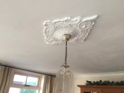 Nr11) prachtig gips ovale ornament rozet handmade oldlook, Antiek en Kunst, Curiosa en Brocante, Ophalen