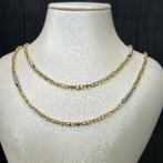 14 karaat gouden ketting massief schakel monte carlo, Sieraden, Tassen en Uiterlijk, Kettingen, Ophalen of Verzenden, Nieuw, Goud