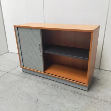 Kantoorkast met grijze roldeur - 83x120x44 cm beschikbaar voor biedingen
