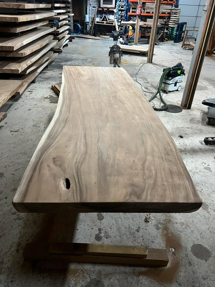 Boomstamtafel 300 x 100 x 8cm (39), Huis en Inrichting, Tafels | Eettafels, Nieuw, 100 tot 150 cm, 200 cm of meer, Vijf personen of meer