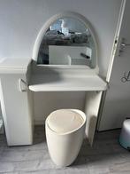 Kaptafel, kastje, spiegel, kruk., Huis en Inrichting, Tafels | Kaptafels, Ophalen, Gebruikt, 100 tot 150 cm, 50 tot 100 cm