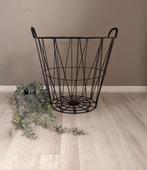 Basket opbergmand, Huis en Inrichting, Woonaccessoires | Schalen en Manden, Ophalen, Rond, Overige materialen