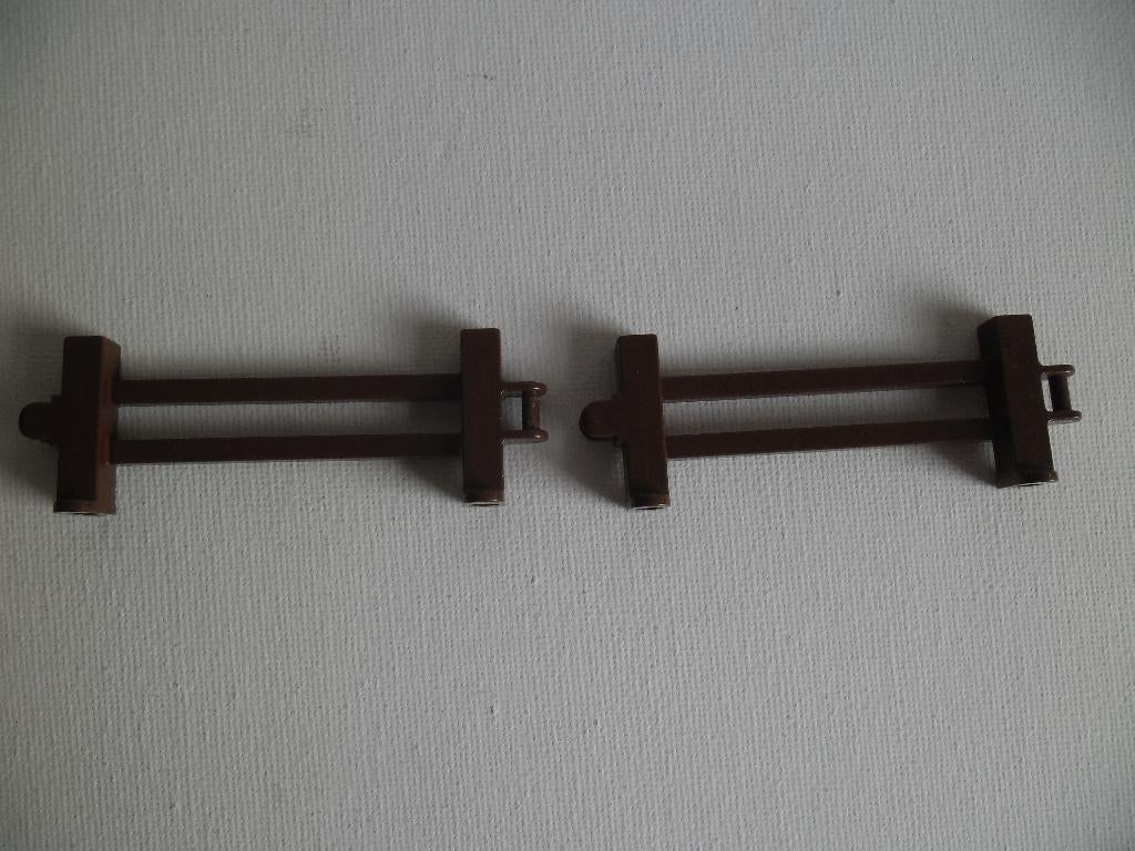 Lego: Hekken 2x8 bruin. Vintage, Ophalen of Verzenden, Gebruikt, Lego