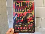 Guns and roses poster metaal, Ophalen of Verzenden, Nieuw, Rechthoekig Staand