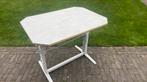 Gratis kip caravan tafel om bed van rondzit te make ., Ophalen, Gebruikt