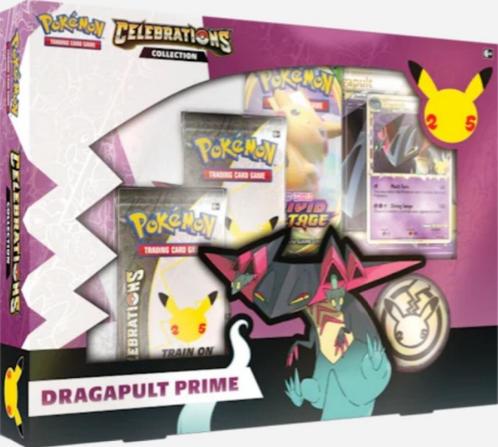 Pokémon Celebrations: Collection Box - Dragapult Prime, Hobby en Vrije tijd, Verzamelkaartspellen | Pokémon, Nieuw, Booster, Ophalen of Verzenden