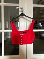 Zara Rode Crop Top - Maat L, Maat 42/44 (L), Ophalen of Verzenden, Zo goed als nieuw, Zonder mouw