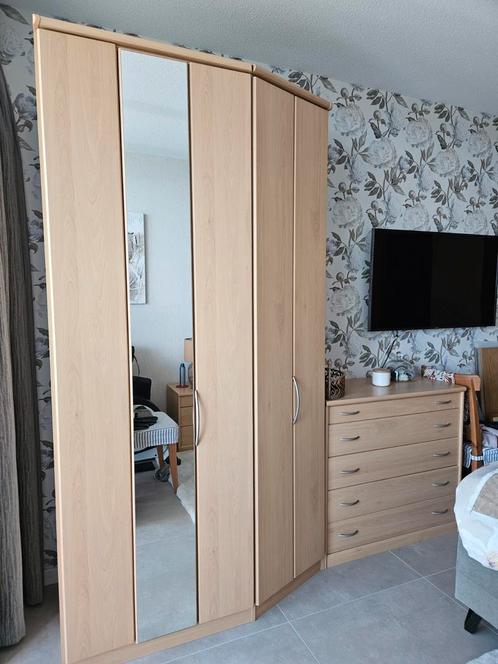 kleur Ahorn kledingkast / hangkast en/of ladekast, Huis en Inrichting, Kasten | Ladekasten, Gebruikt, Minder dan 100 cm, 25 tot 50 cm