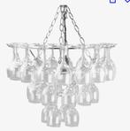 Hanglamp Leitmotiv, wijnglazen kroonluchter, Huis en Inrichting, Lampen | Kroonluchters, Ophalen, Zo goed als nieuw