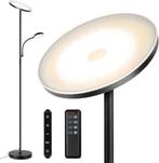 OUTON Vloerlamp met Leeslamp Grijs - Staande Lamp Industriee, Ophalen, Nieuw, Metaal, 150 tot 200 cm