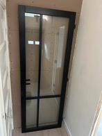 Glazen deur met stalen look, Ophalen, Minder dan 80 cm, Binnendeur, Zo goed als nieuw