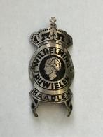 Stokoud balhoofdplaatje WILHELMIA fietsen. Balhoofd plaatje., Ophalen of Verzenden, Gebruikt, Gebruiksvoorwerp