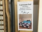 2 persoonsbed 2x80x200 cm  met lattenbodem en matrasssen, Ophalen, Gebruikt, Tweepersoons, 200 cm