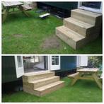 opstap bordes of veranda voor caravan, chalet of tinyhouse, Caravans en Kamperen, Ophalen of Verzenden, Nieuw