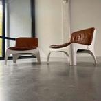 2 carl straub space age fauteuils jaren vintage, Huis en Inrichting, Fauteuils, Ophalen, ., 2de hands, 75 tot 100 cm