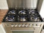 Boretti fornuis RVS 6 pits op gas 90 cm met gasoven te koop., Witgoed en Apparatuur, Fornuizen, Ophalen, 60 cm of meer, Grill