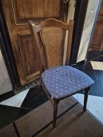 Antieke houten keukenstoel met rieten rug, Antiek en Kunst, Antiek | Meubels | Stoelen en Banken, Ophalen