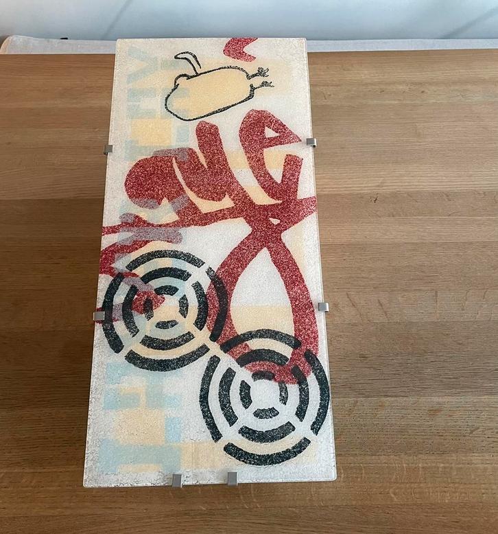 Gave retro vintage IKEA Gyllen wandlamp jaren ‘90, Huis en Inrichting, Lampen | Wandlampen, Zo goed als nieuw, Glas, Ophalen of Verzenden