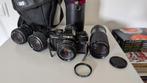 Minolta X-700 with Quartz Data Back + 4 lenses, Audio, Tv en Foto, Fotocamera's Analoog, Ophalen of Verzenden, Gebruikt, Spiegelreflex