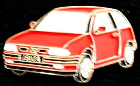 Seat Ibiza in rode uitvoering, Verzenden, Nieuw, Transport, Speldje of Pin