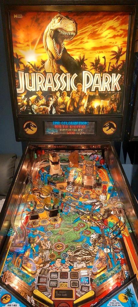 Data East Jurassic Park flipperkast, Verzamelen, Automaten | Flipperkasten, Gebruikt, Williams, Ophalen