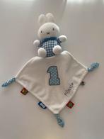 Nijntje Miffy knuffeldoekje Doudou Tuttle wit/blauw 2011, Ophalen of Verzenden, Gebruikt, Konijn