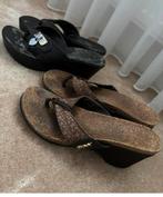 Sleehak teenslipper dkny guess maat 37, Kleding | Dames, Ophalen of Verzenden, Zo goed als nieuw, Zwart