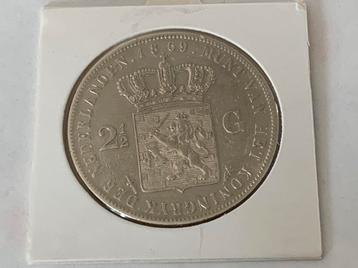 Mooie zilveren rijksdaalder 1869 willem 3 beschikbaar voor biedingen