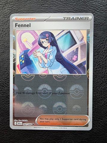 Fennel #082 scarlet violet black bolt pokeball  beschikbaar voor biedingen