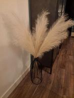 Mooie vaas met pampasgras, Huis en Inrichting, Woonaccessoires | Vazen, Overige materialen, Zwart, Ophalen of Verzenden, Zo goed als nieuw