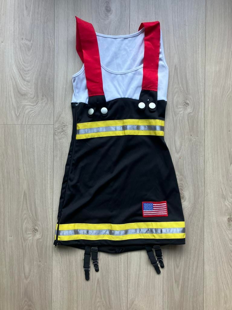 Sexy brandweerjurkje xs, Ophalen of Verzenden, Zo goed als nieuw, Maat 34 (XS) of kleiner, Carnaval