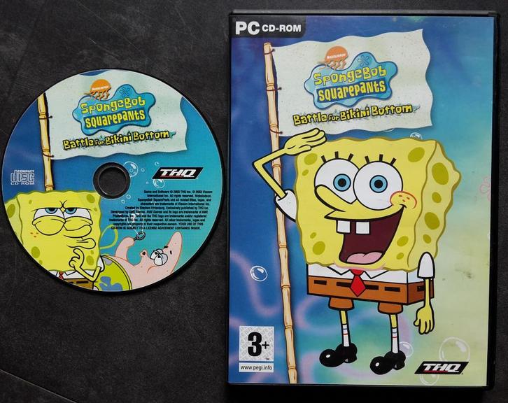 PC Game - Spongebob Squarepants - Battle for Bikini Bottom, Spelcomputers en Games, Games | Pc, Zo goed als nieuw, Avontuur en Actie