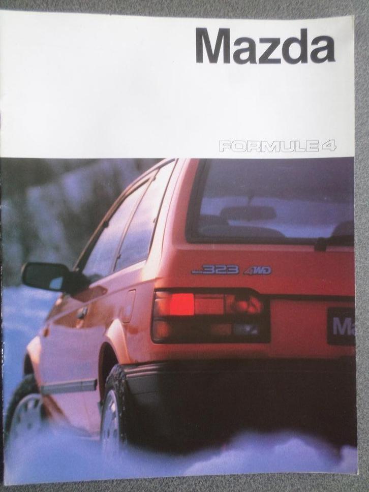 Mazda 323 Formule4 1986 Brochure 2, Boeken, Auto's | Folders en Tijdschriften, Zo goed als nieuw, Mazda, Ophalen of Verzenden