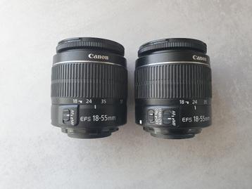 2x Canon 18-55m EF-S lens zonder AF [ Setprijs ]  beschikbaar voor biedingen