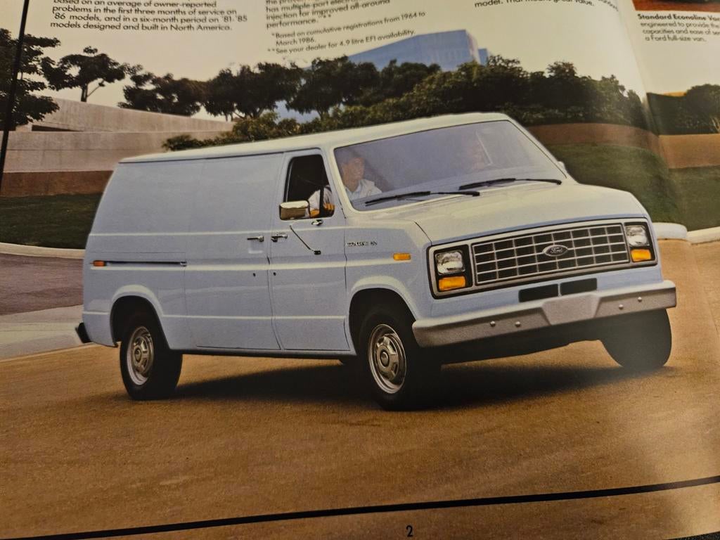 Brochure Ford Econoline 1987, Ophalen of Verzenden, Zo goed als nieuw, Ford