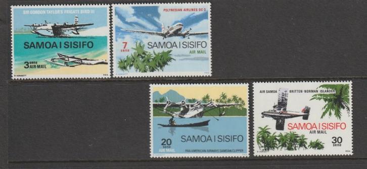 TSS Kavel 9.50021 Samoa Pf minr 218-221 luchtvaart, Postzegels en Munten, Postzegels | Oceanië, Postfris, Ophalen
