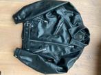 Zwarte leren jas maat M te koop!, Ophalen of Verzenden, Zo goed als nieuw, Maat 38/40 (M), Zwart