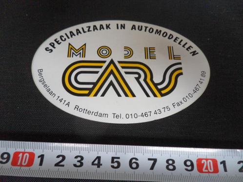 sticker rotterdam MODEL CARS speciaalzaak in automodellen, Verzamelen, Stickers, Zo goed als nieuw, Bedrijf of Vereniging, Ophalen