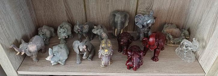 Diverse olifanten beeldjes, prijs zie omschrijving, Verzamelen, Beelden en Beeldjes, Zo goed als nieuw, Dier, Ophalen