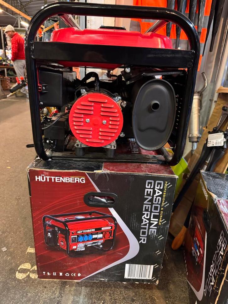 Hüttenberg Aggregaat / Generator - Nieuw in doos!, Doe-het-zelf en Verbouw, Aggregaten, Nieuw, Benzine, Minder dan 5 kVA, Ophalen