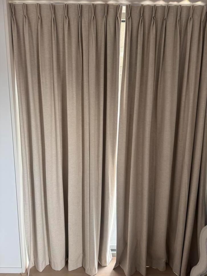 Verduisterende gordijnen linen, Huis en Inrichting, Stoffering | Gordijnen en Lamellen, Nieuw, 200 cm of meer, 200 cm of meer