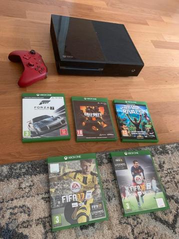Xbox one met spellen. beschikbaar voor biedingen