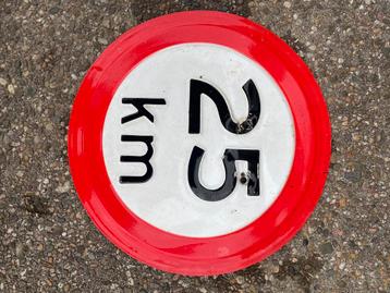 ALUMINIUM 25 kilometer bordje beschikbaar voor biedingen